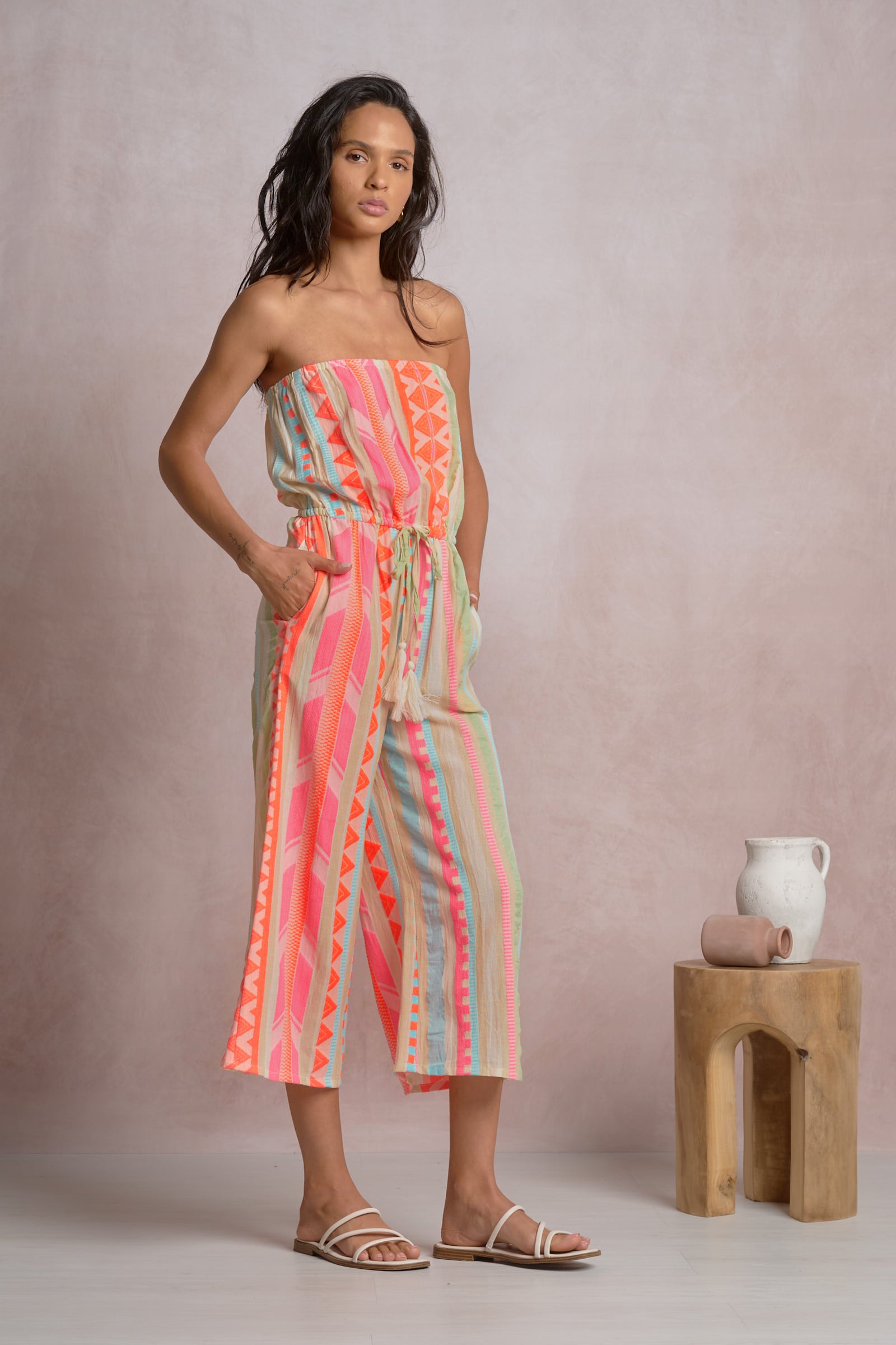 Elan Manu Strapless Romper