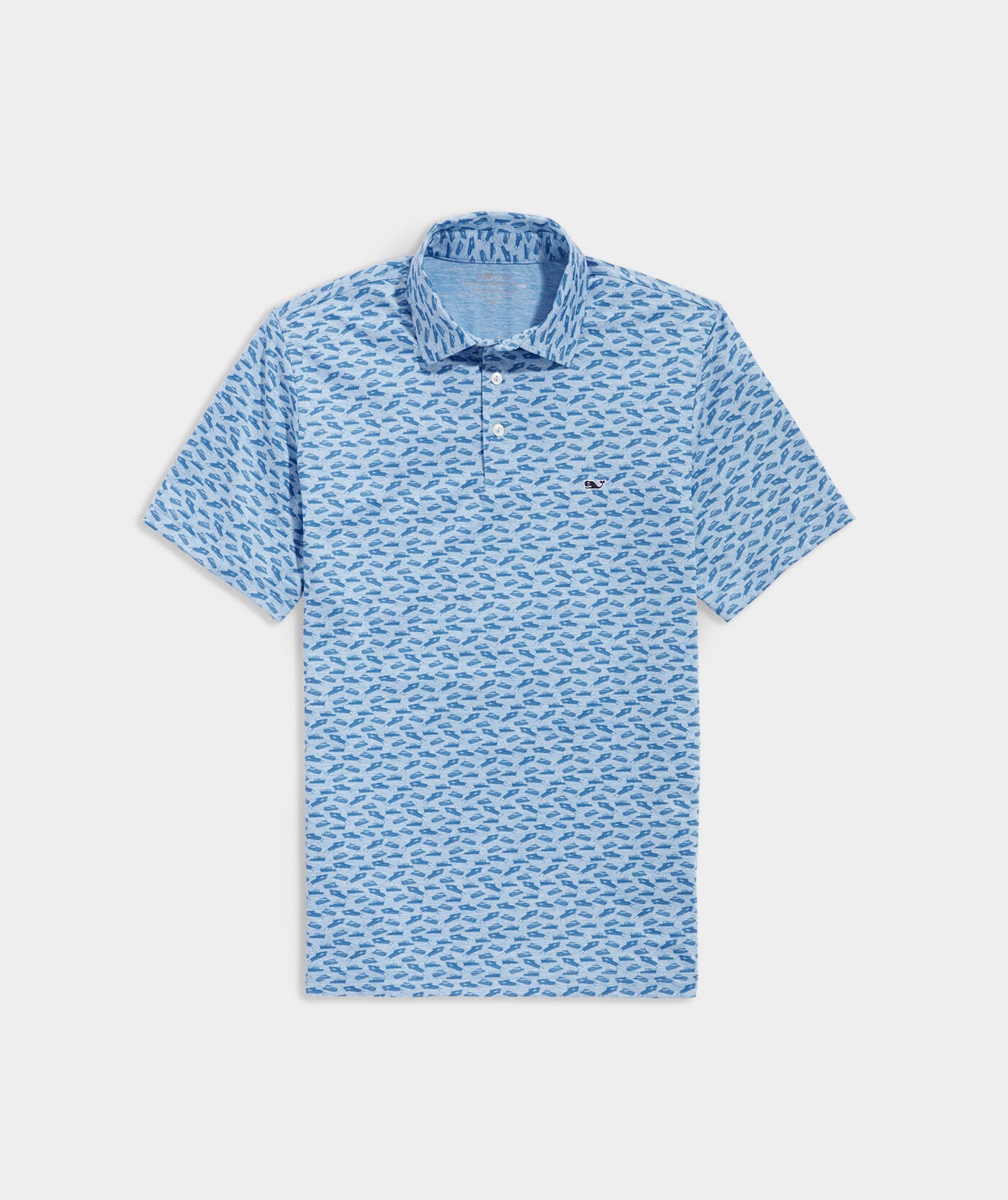 Vineyard Vines Printed Sankaty Polo Boat Ocean Breeze Tejeda