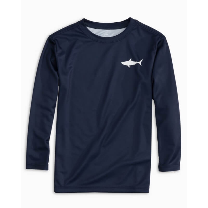 Southern Tide Y LS Shark Performance Tee