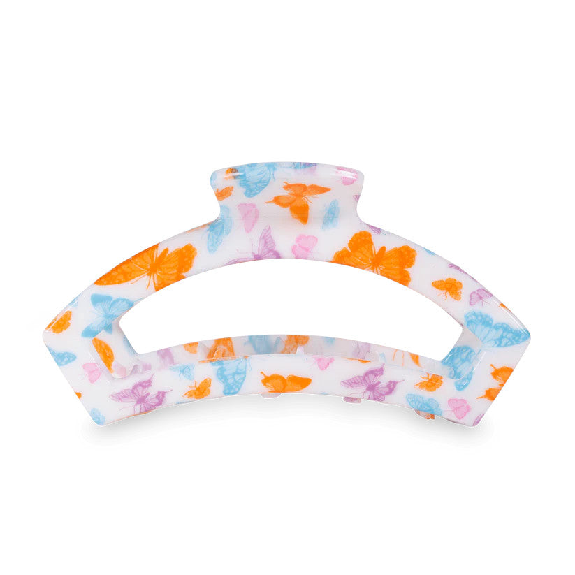 Teleties Open Hair Clip Medium Colorful
