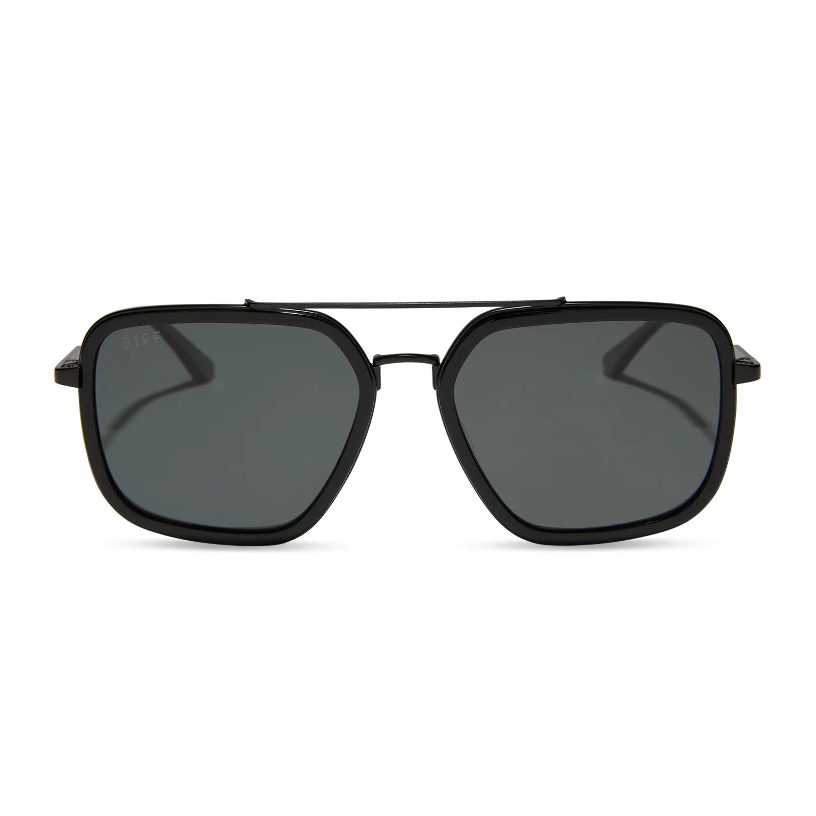 Diff Jordan Black Frame w/ Grey Lens Sunglasses Polarized