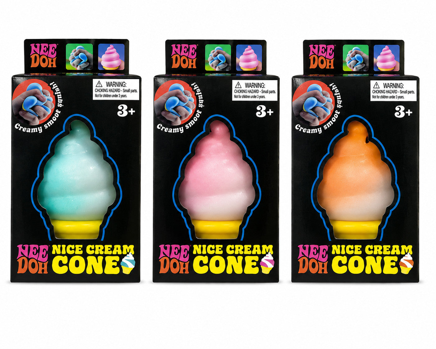 Needoh Ice Cream Tye-Dye Squishy Toy