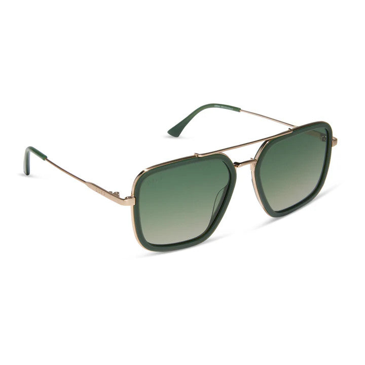 Diff Jordan Fairway Green Frame w/ Aloe Green Gradient Lens Polarized Sunglasses
