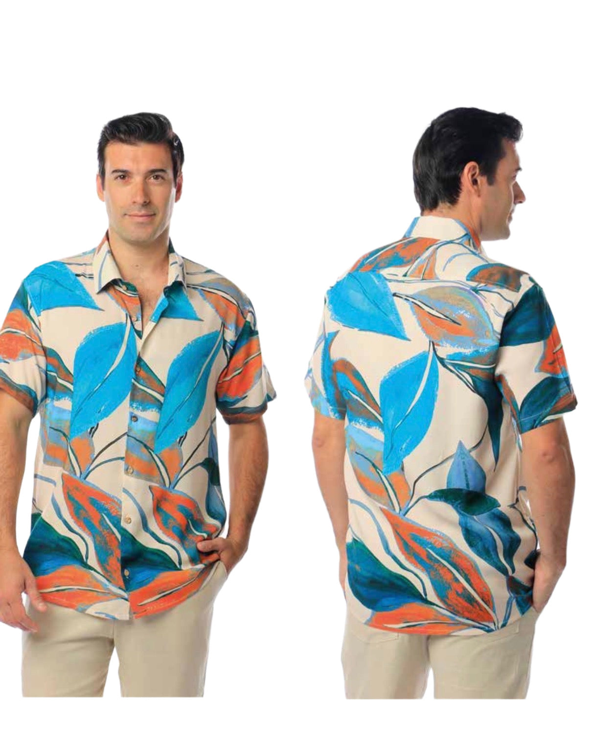 Salty Weekend Rilee Viscose SS Button Down Blue Multi