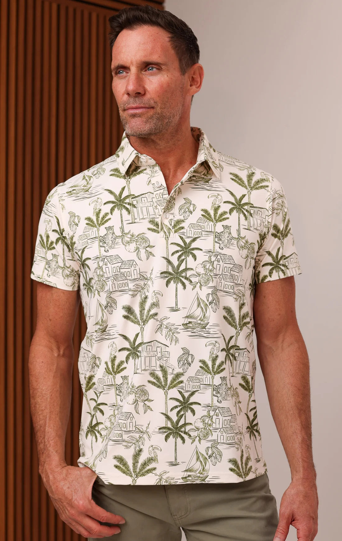 Shore Anywhere Polo Tropic Etch