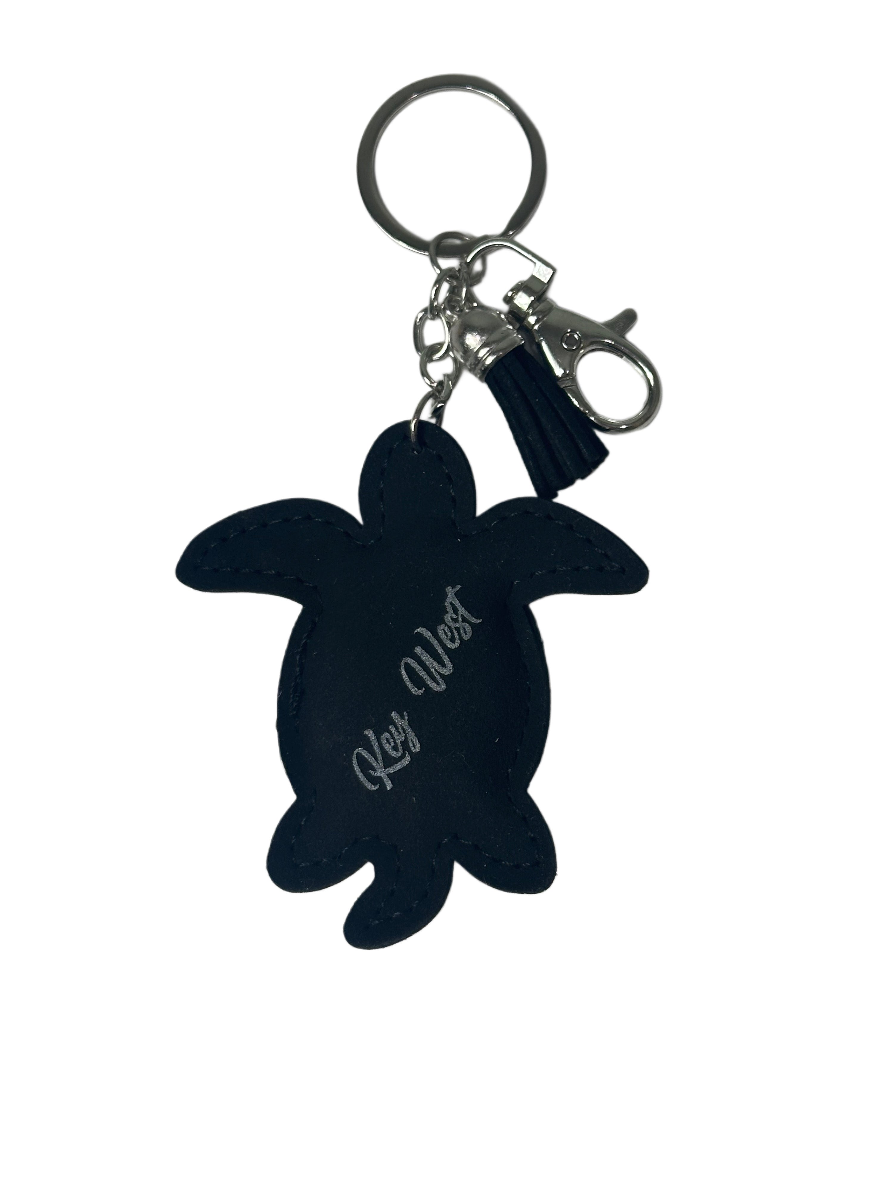 Turtle Dazzle Key West Bedazzled Keychain Black