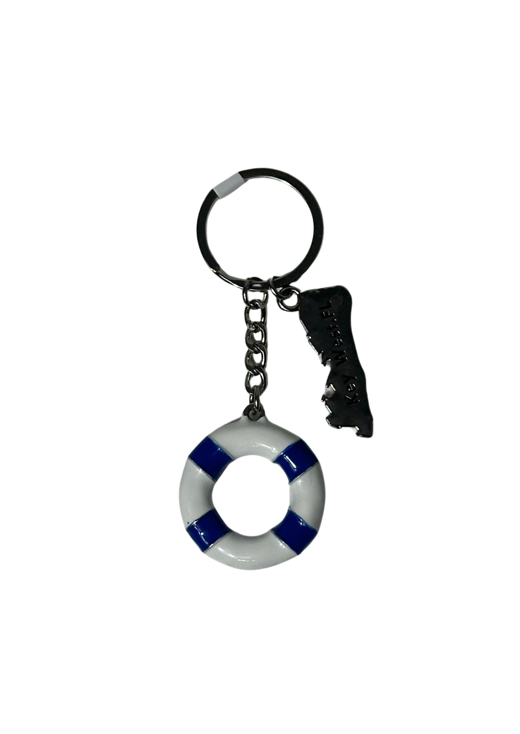 Lifesaver Float Key West Keychain Navy