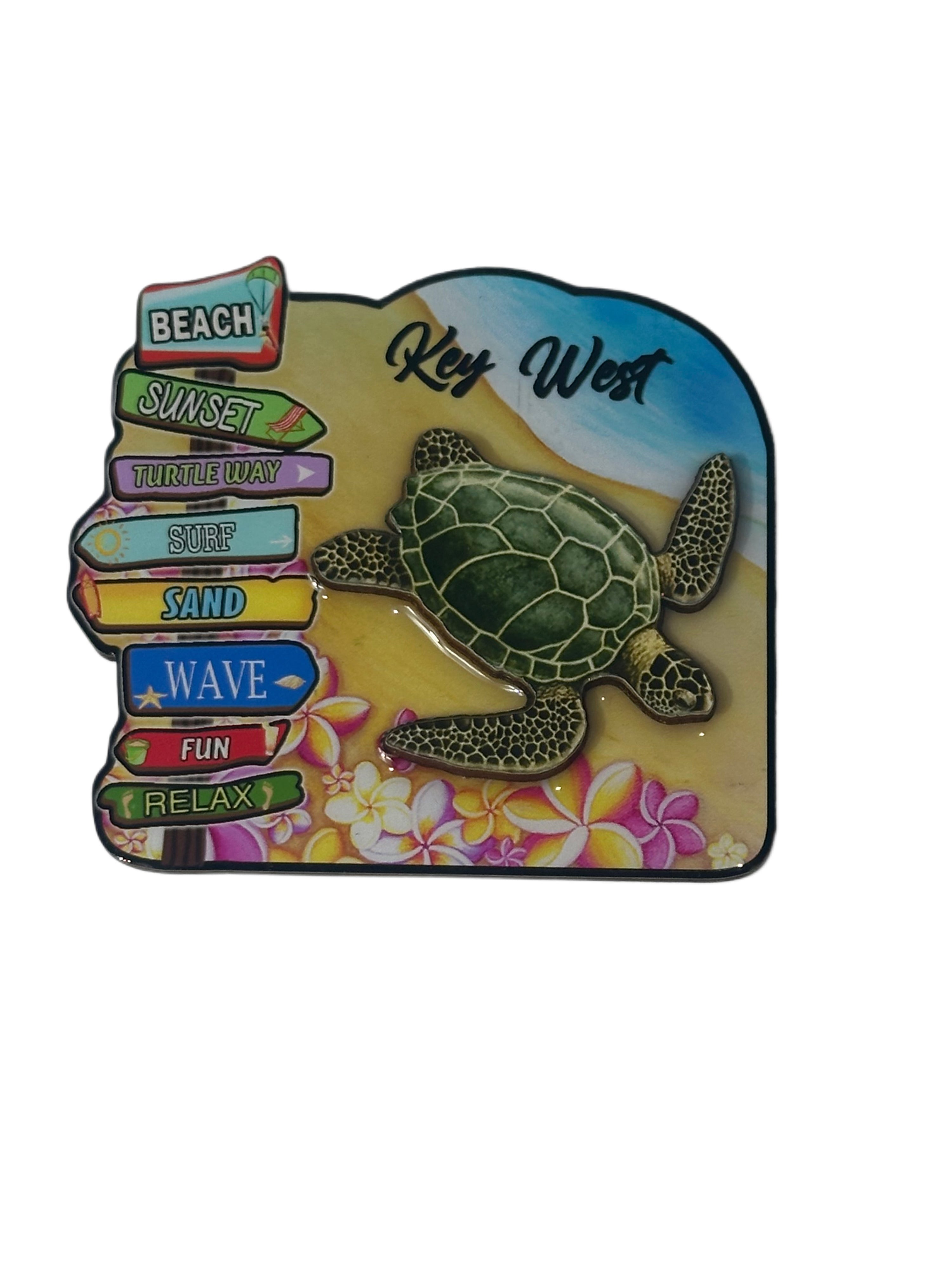 Turtle Key West Sign Magnet