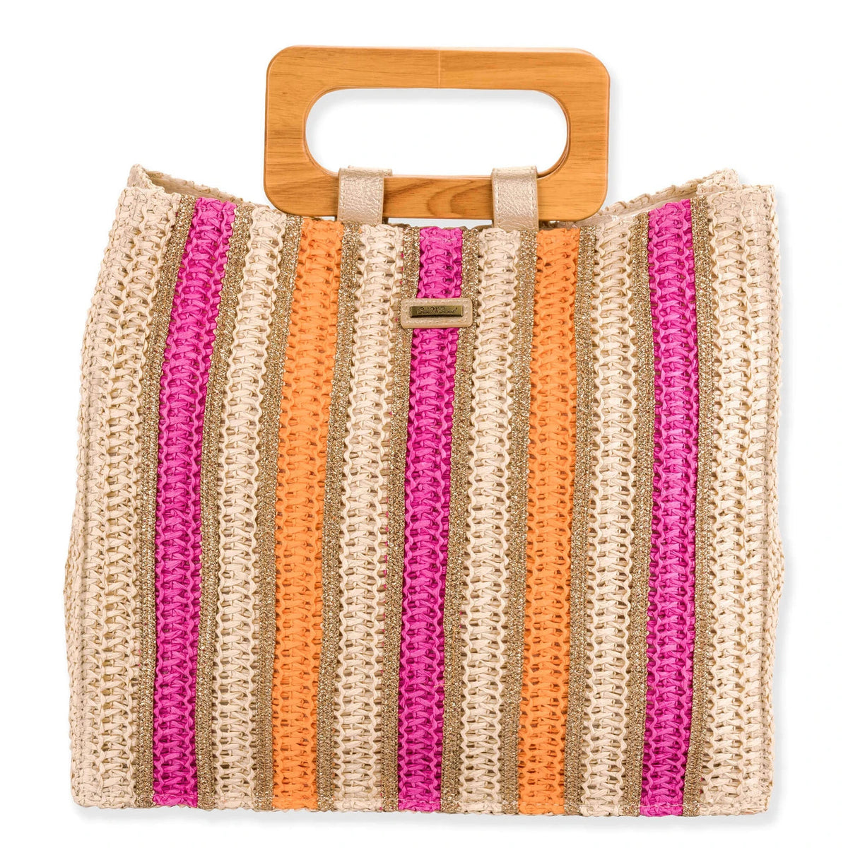 Sun 'N' Sand Kim Brook Willow Wooden Handle Tote