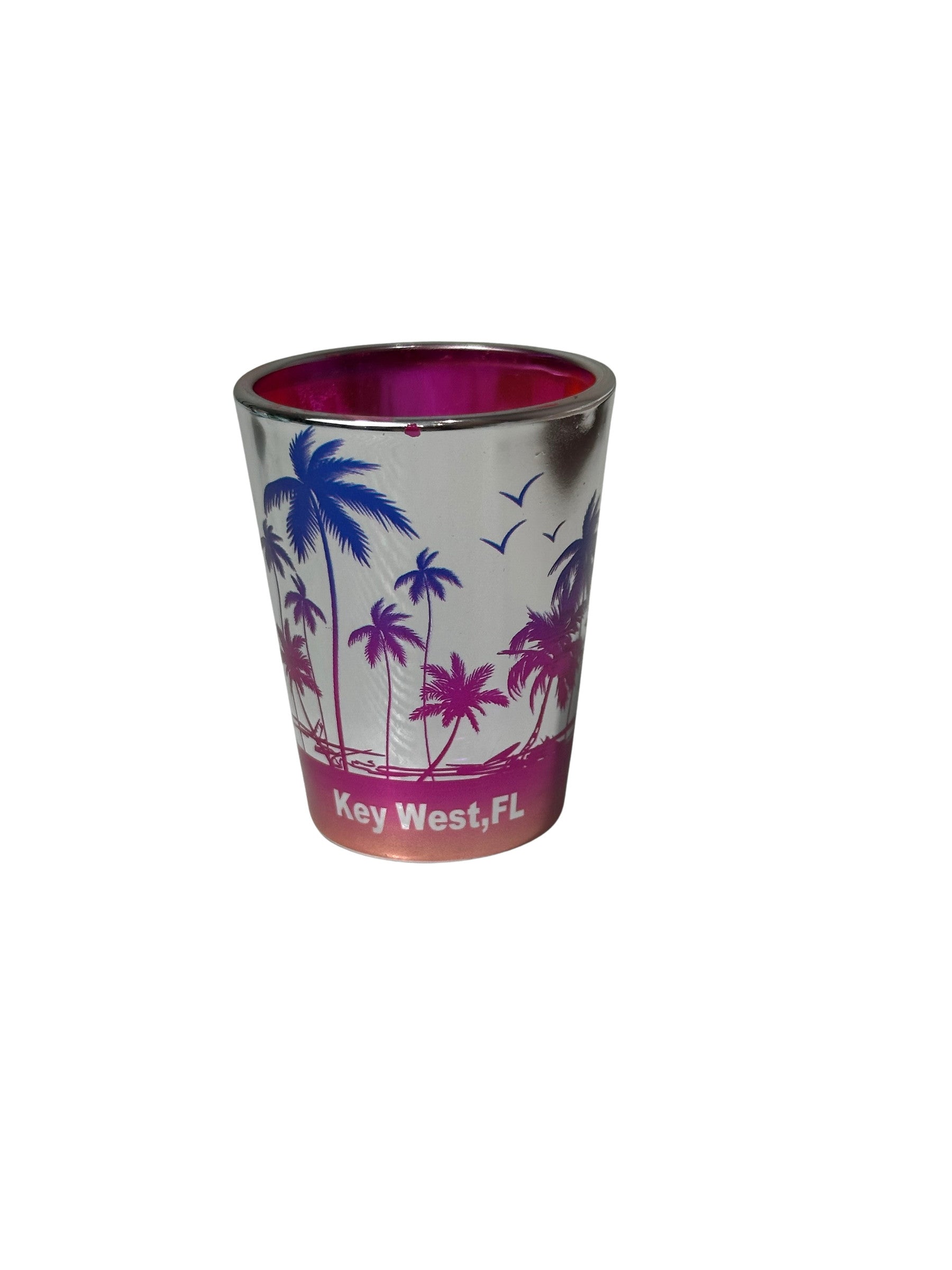 Palm Paradise Key West Shot Glass Pink