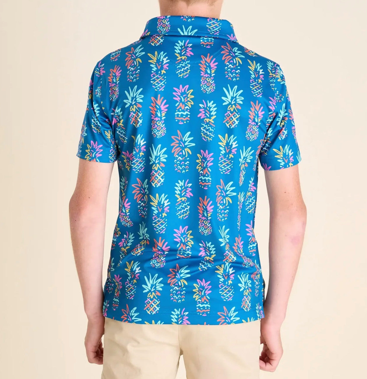 Chubbies Youth The Pineapple Sketch Performance Polo