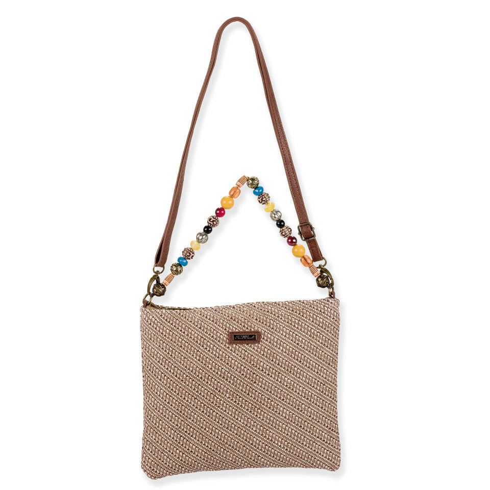 Sun 'N' Sand Daisy Bead Detail Crossbody Bag