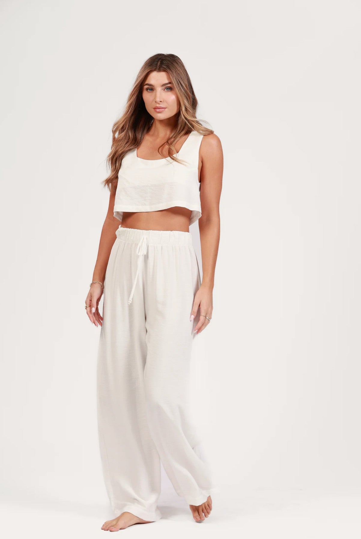 Salty Weekend Taylor Iguazu Top White