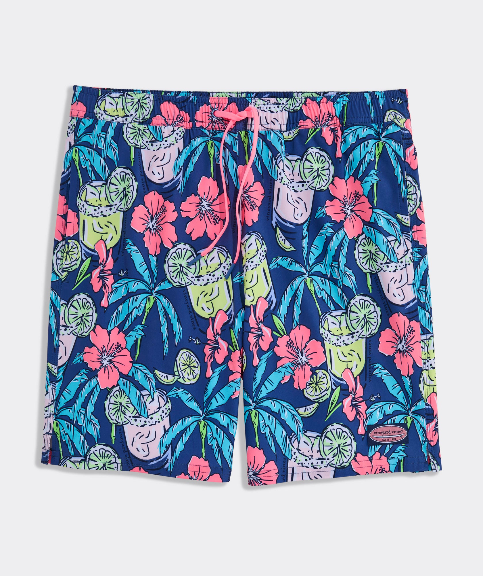 Vineyard Vines 7" Printed Chappy Swim Trunks Moonshine
