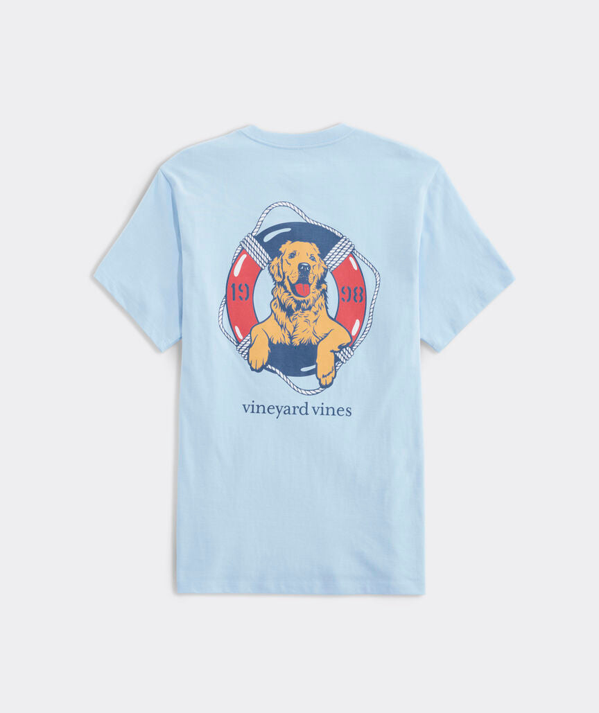 Vineyard Vines Dog Life Ring Tee Jake Blue