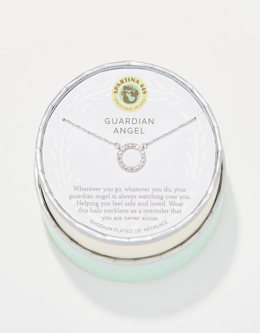 Spartina Guardian Angel Halo Sea La Vie Necklace Silver