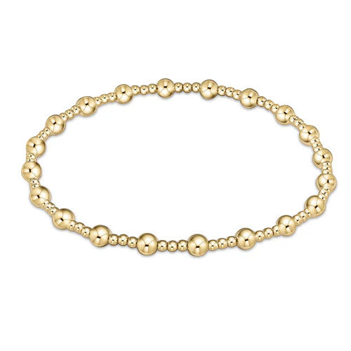 Enewton Extends Classic Sincerity Pattern 4mm Bead Bracelet Gold