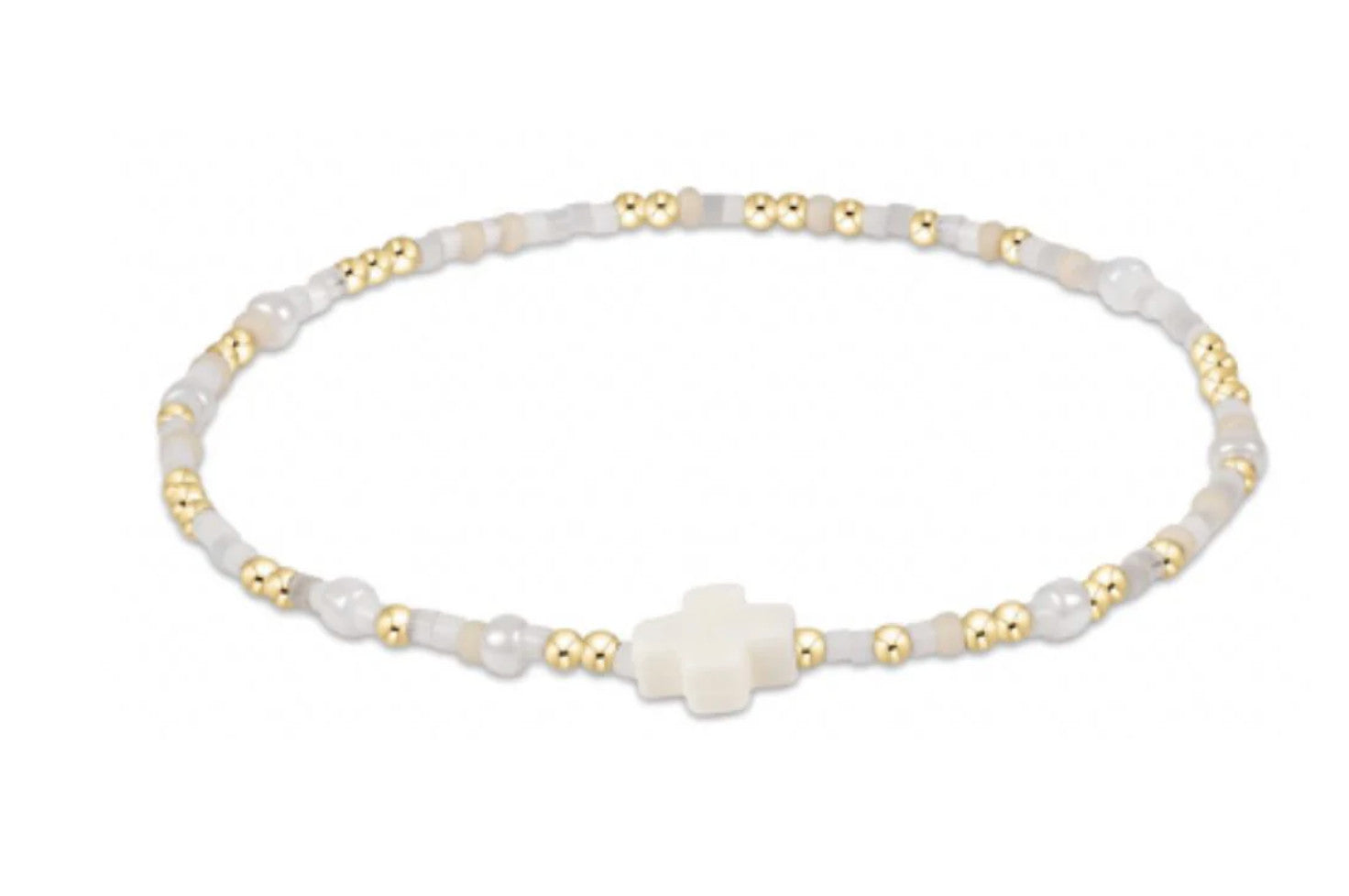 Enewton Hope Unwritten Signature Cross Bead SS'25 Bracelet