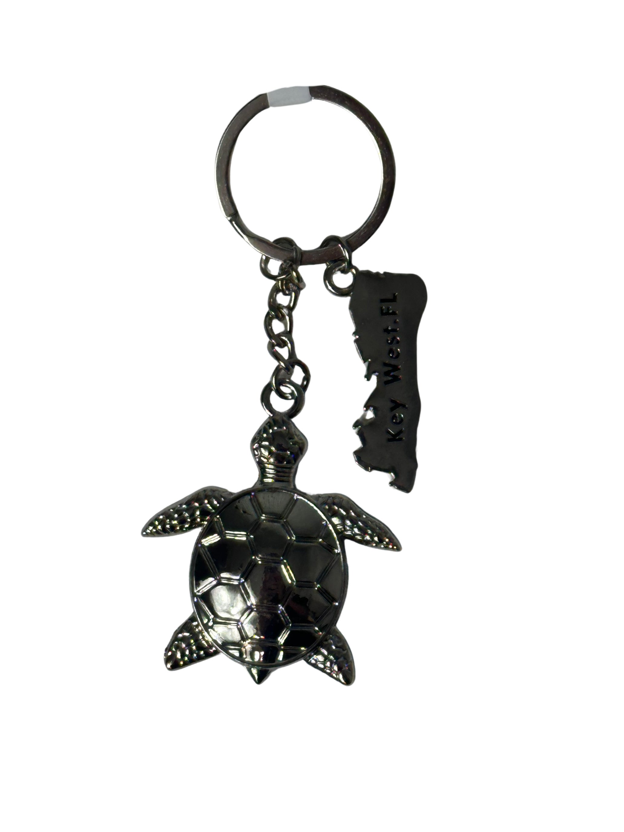 Metallic Sea Turtle Key West Keychain
