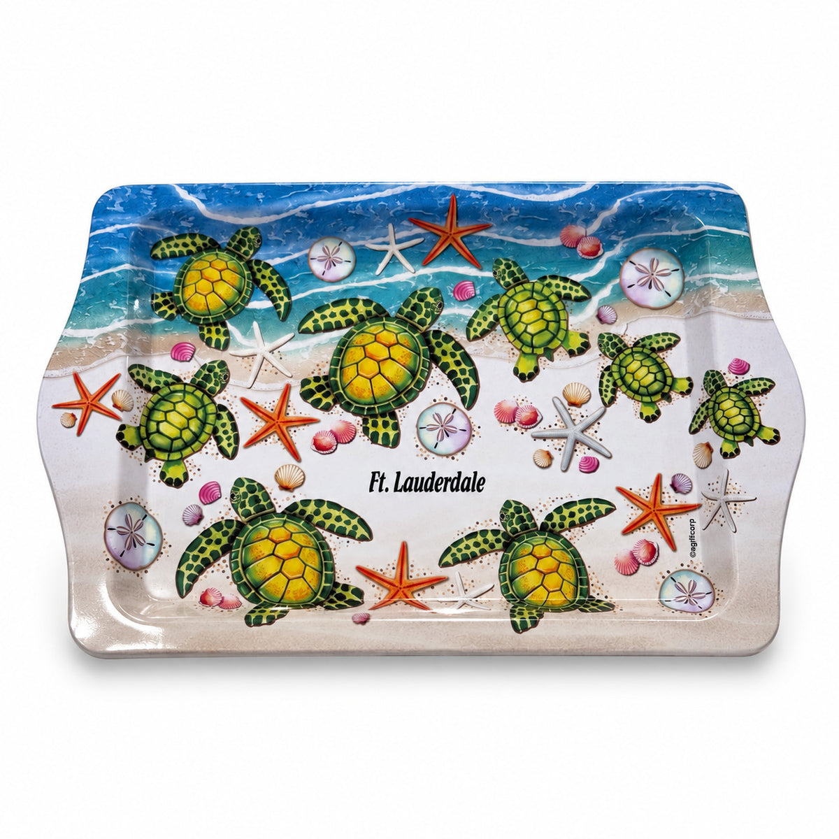 Ft. Lauderdale Baby Turtles 10"x6" Tin Tray