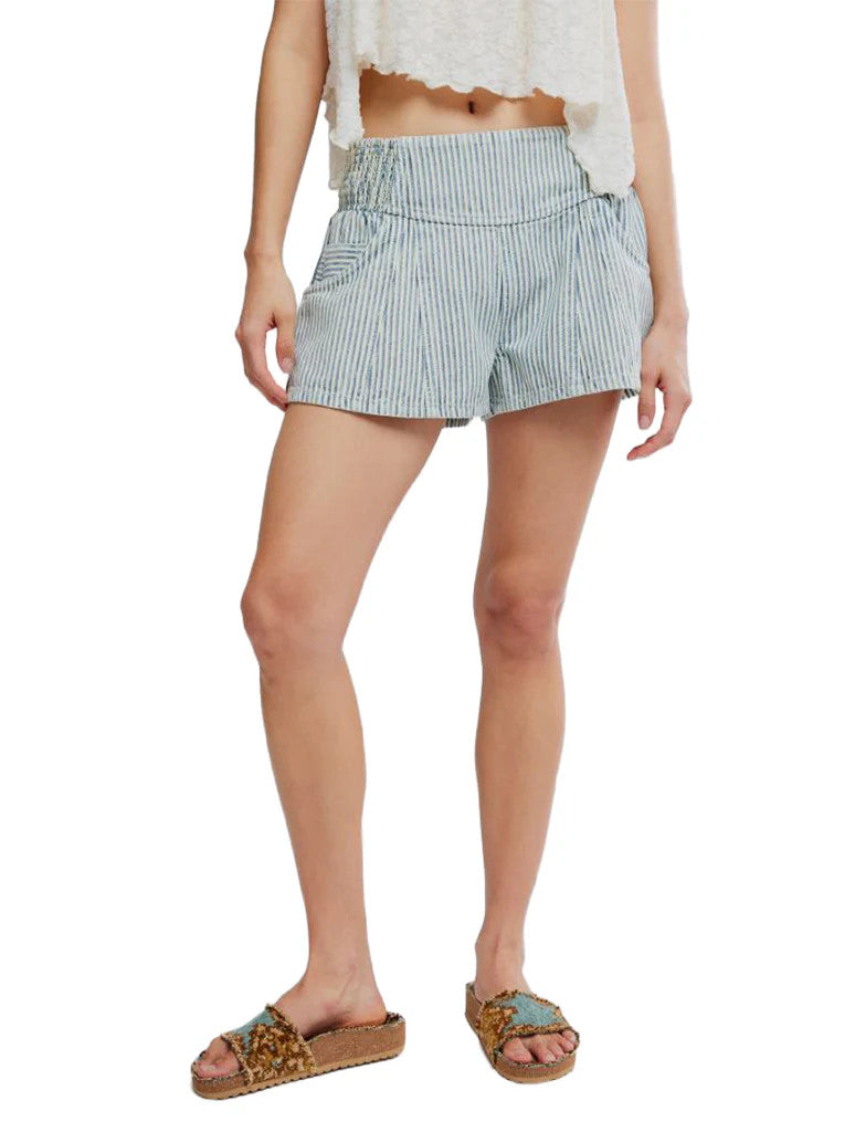 Free People Luna Railroad Short Horizon Stripe