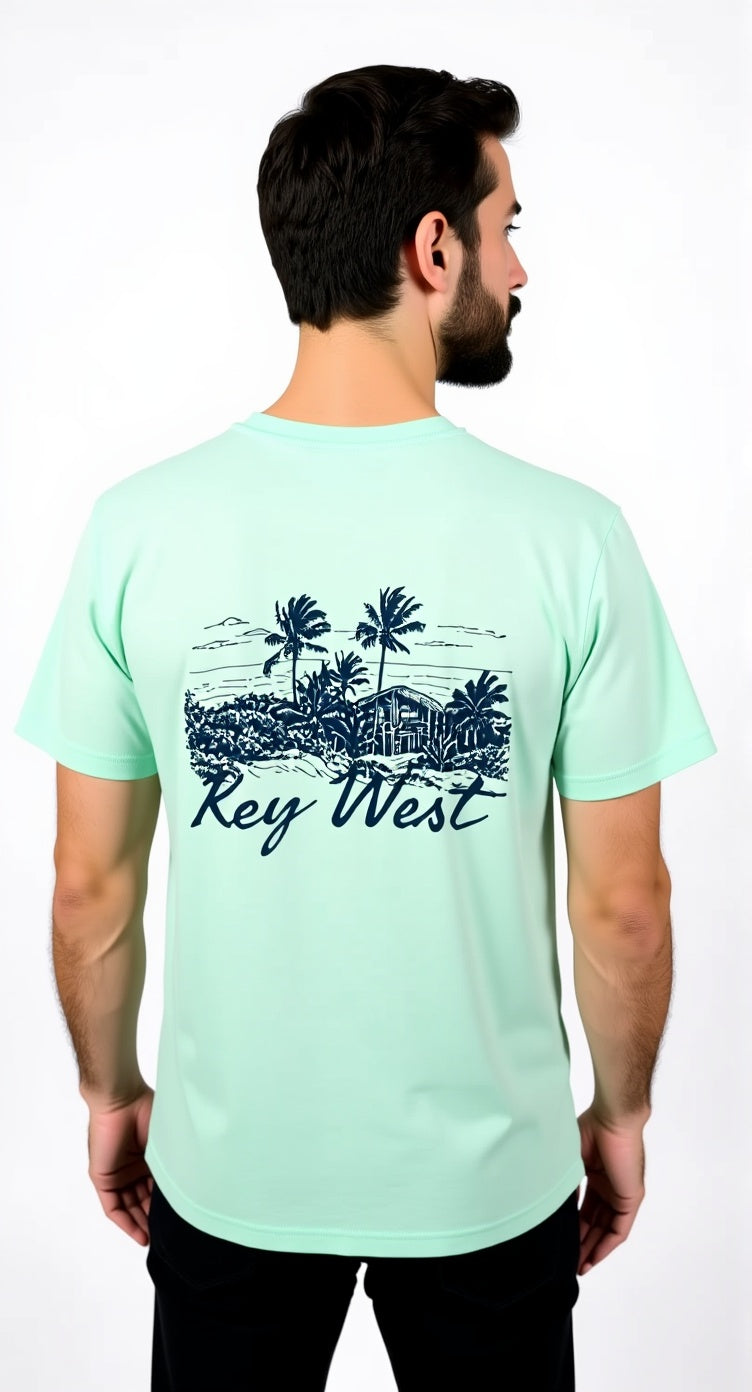 Johnnie-O Key West Beach Hut SS Tee Pistachio