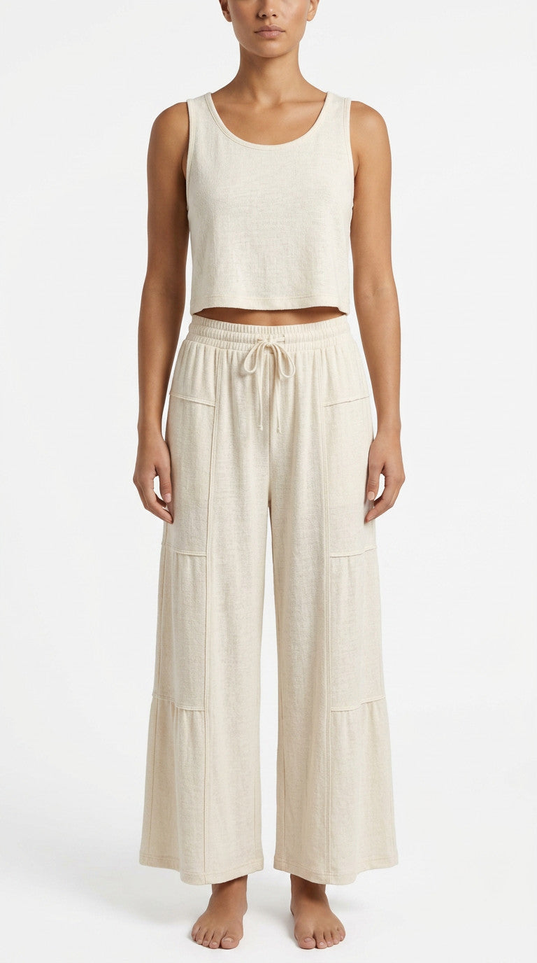 Shaddow and Fish Coreen Slub Knit Pants