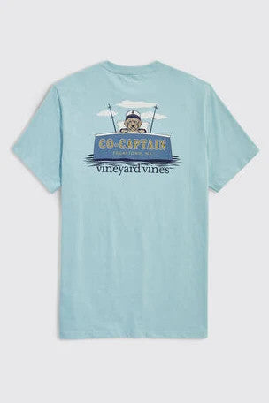 Vineyard Vines Furry Co-Captain Tee Aqua Haze