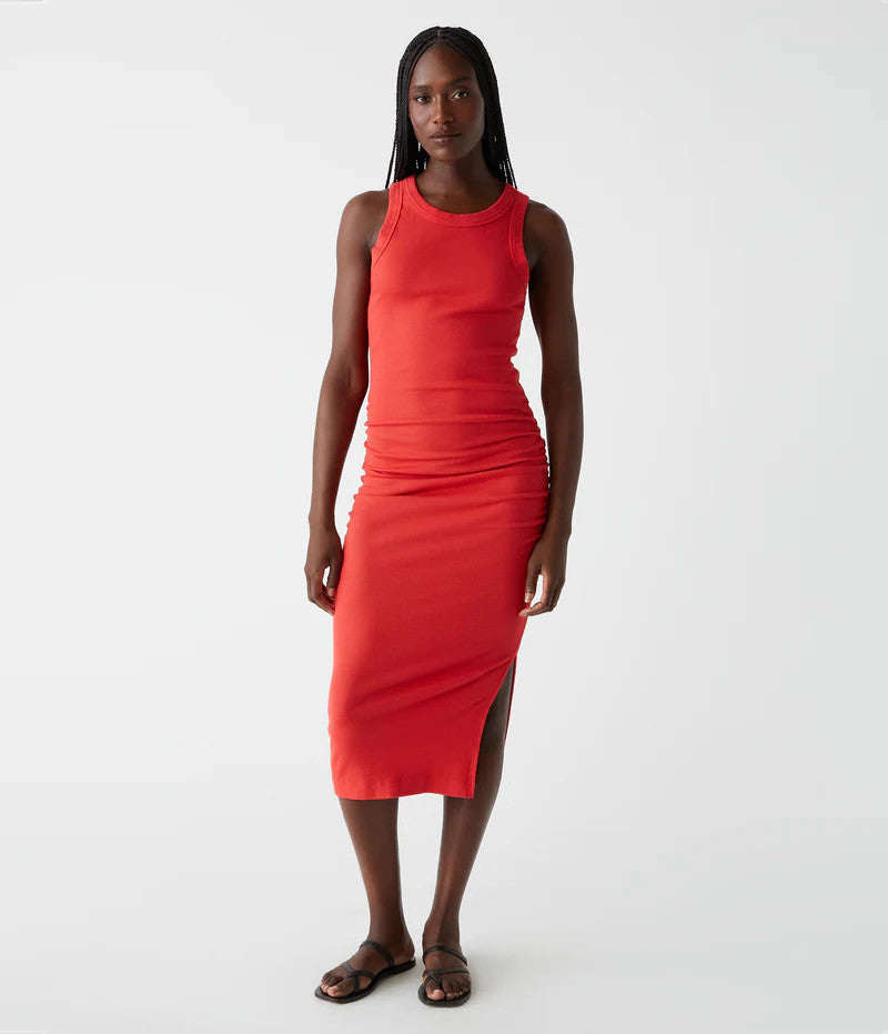 Michael Stars Wren Ribbed Midi Dress Spritz