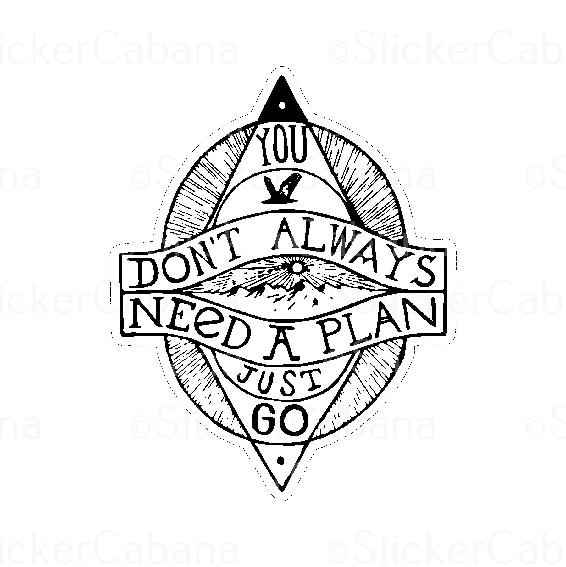 Sticker Cabana OG Pineapple Large Sticker