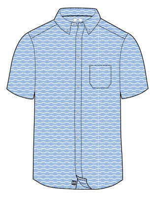 Southern Tide Coastal Breeze Ocean Echo Sportshirt SS Ocean Channel