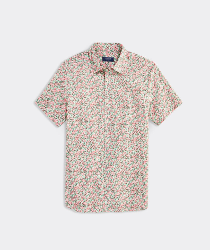 Vineyard Vines Gulf Floral Printed Casual Shirt SS