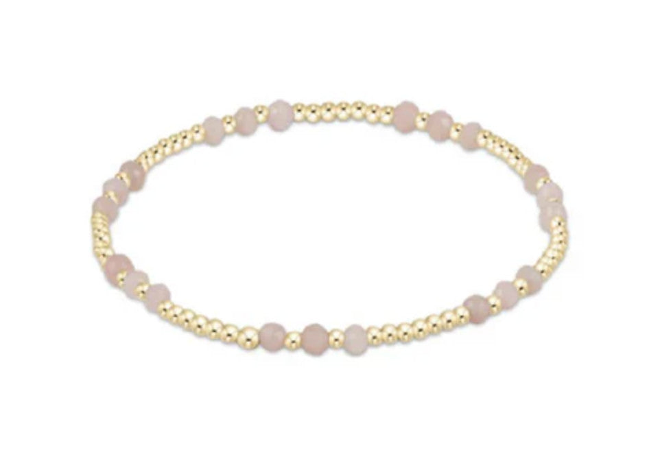 Enewton Gemstone Gold Joy Pattern 3mm Bead Bracelet