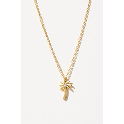 Spartina Paradise Palm Tree Sea La Vie Necklace Gold