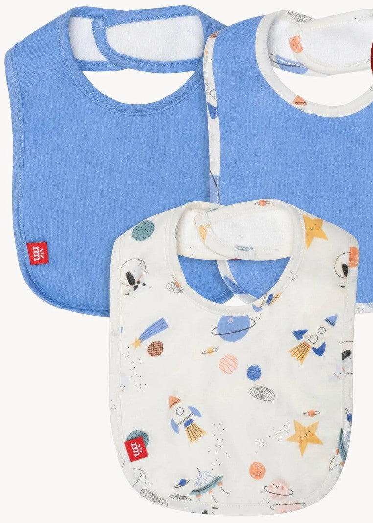 Magnetic Me Modal Stay Dry Infant Bib Pack Stellar Tails