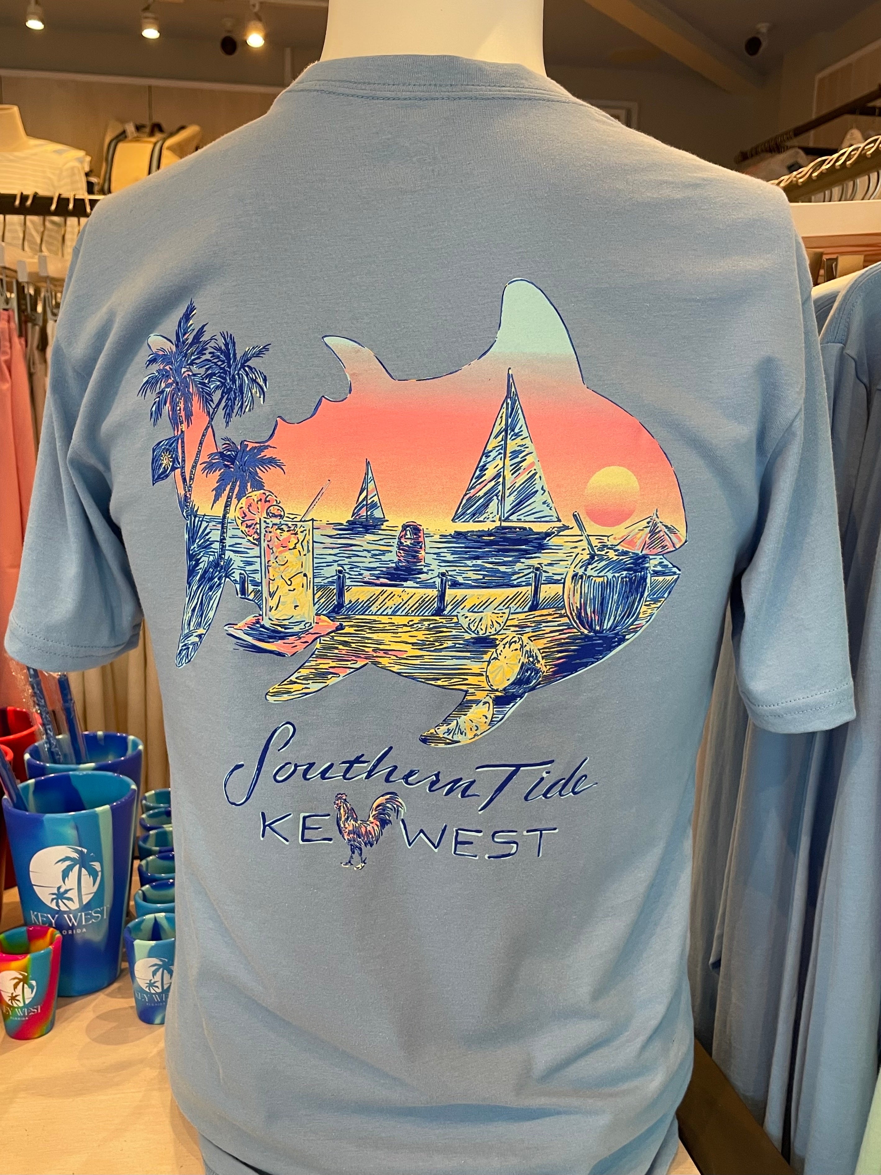 Southern Tide Key West Exclusive Bar Scene T-Shirt SS