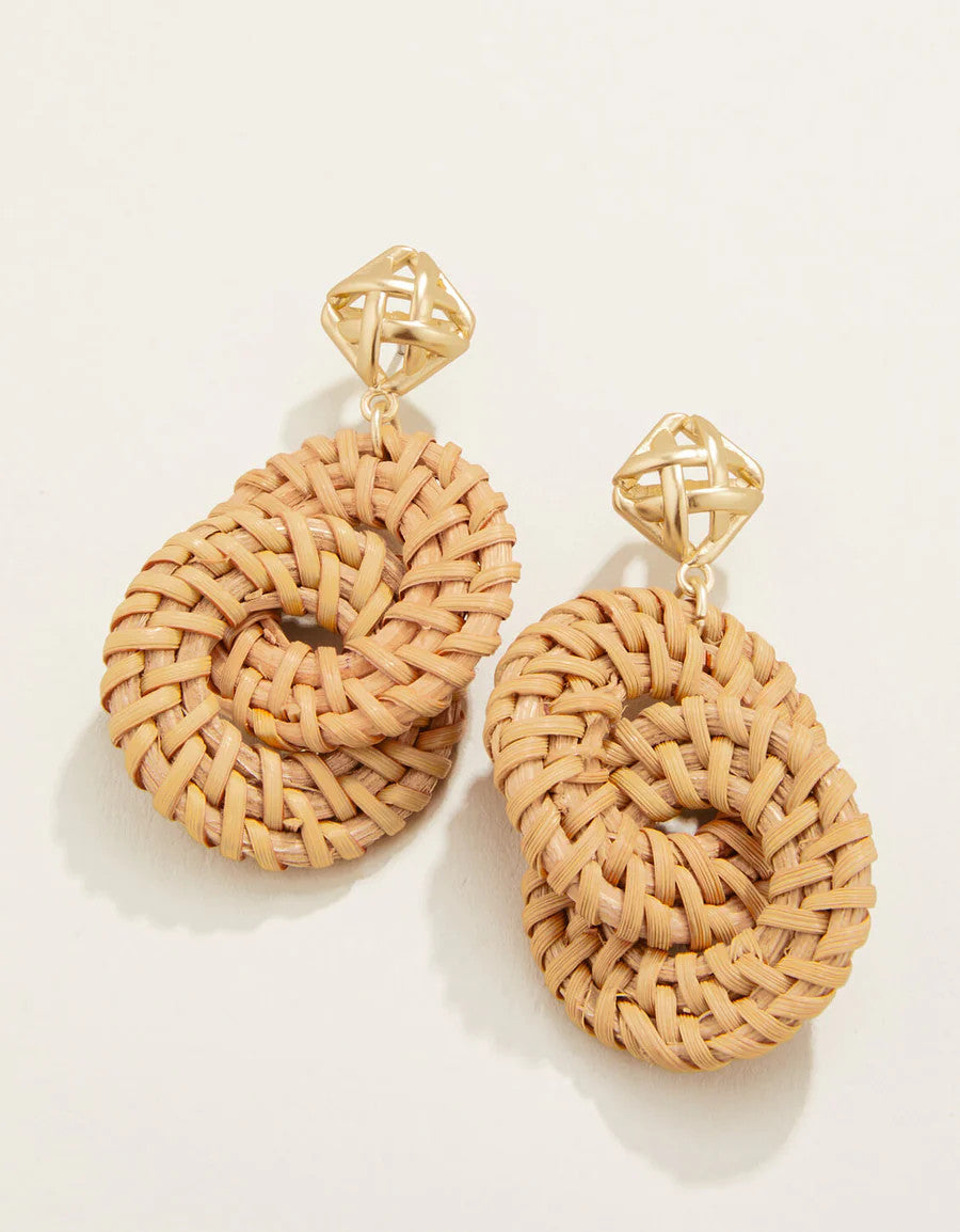 Spartina Cane Wicker Ring Earrings
