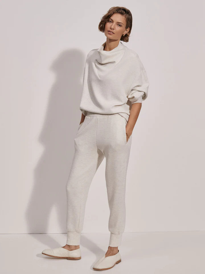 VARLEY The Slim Cuff Pant 25" Ivory Marl