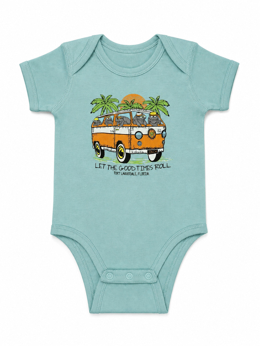 Shaddow and Fish Baby Road Again Let The Good Time Roll Fort Lauderdale Onesie Chill