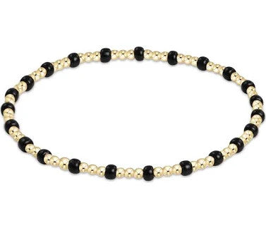 ENewton Gemstone Gold Sincerity Pattern 3mm Bead Bracelet WF'24