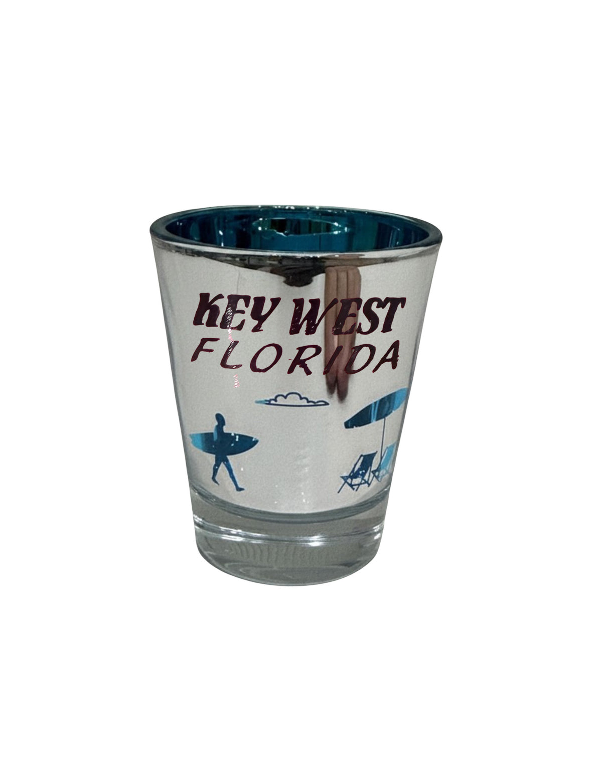 Metallic Key West Surf Shot Glass
