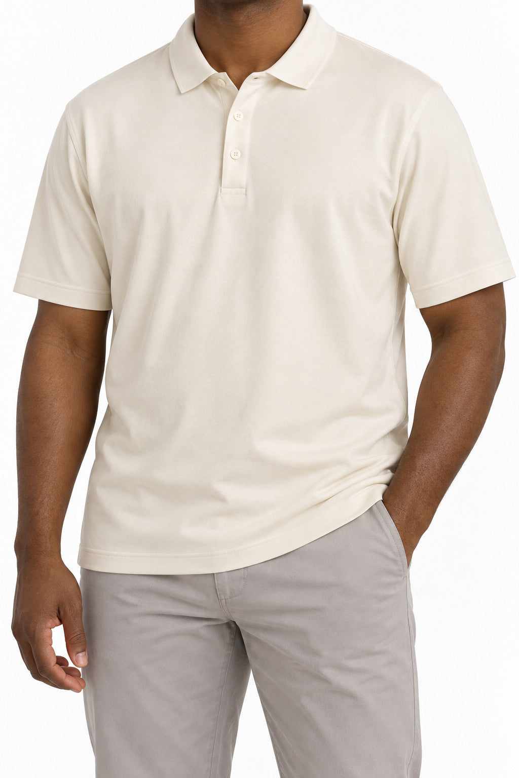 Beyond Yoga All In Active Polo Crisp White