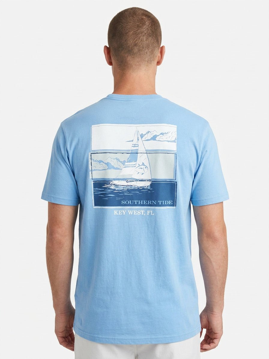 Southern Tide Key West Set Sail Trip Tee SS Ocean Channel