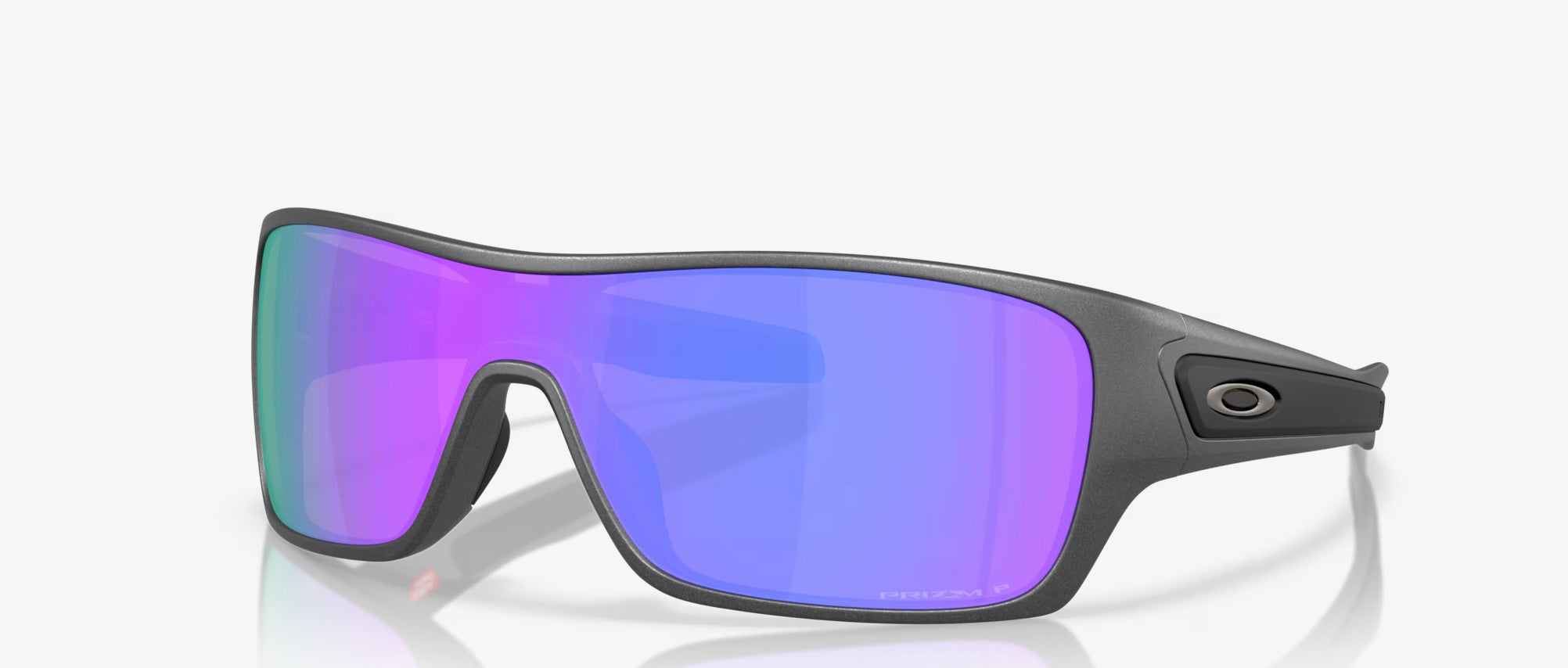 Oakley Matte Steel w/ Prizm Violet Polar Lense Turbine Rotor Sunglasses