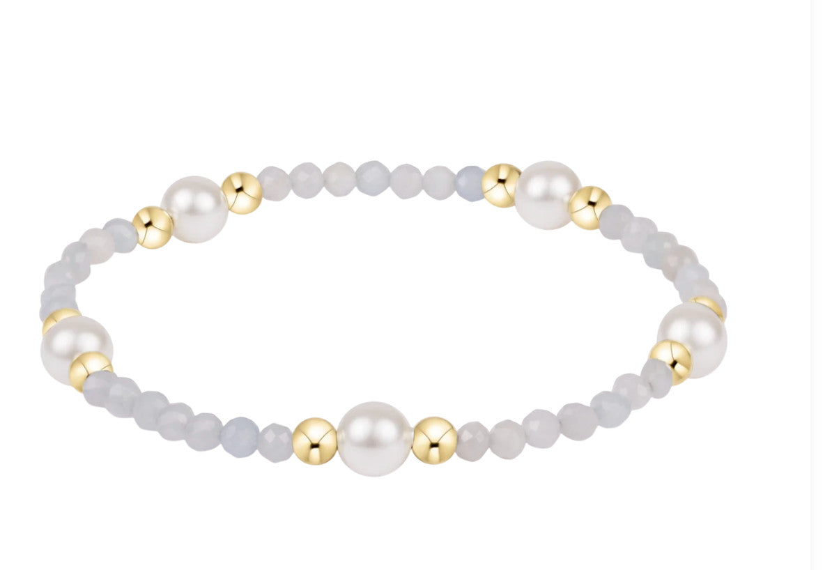 Enewton Purpose Pearl 6mm Gem Bead Bracelet SS'62