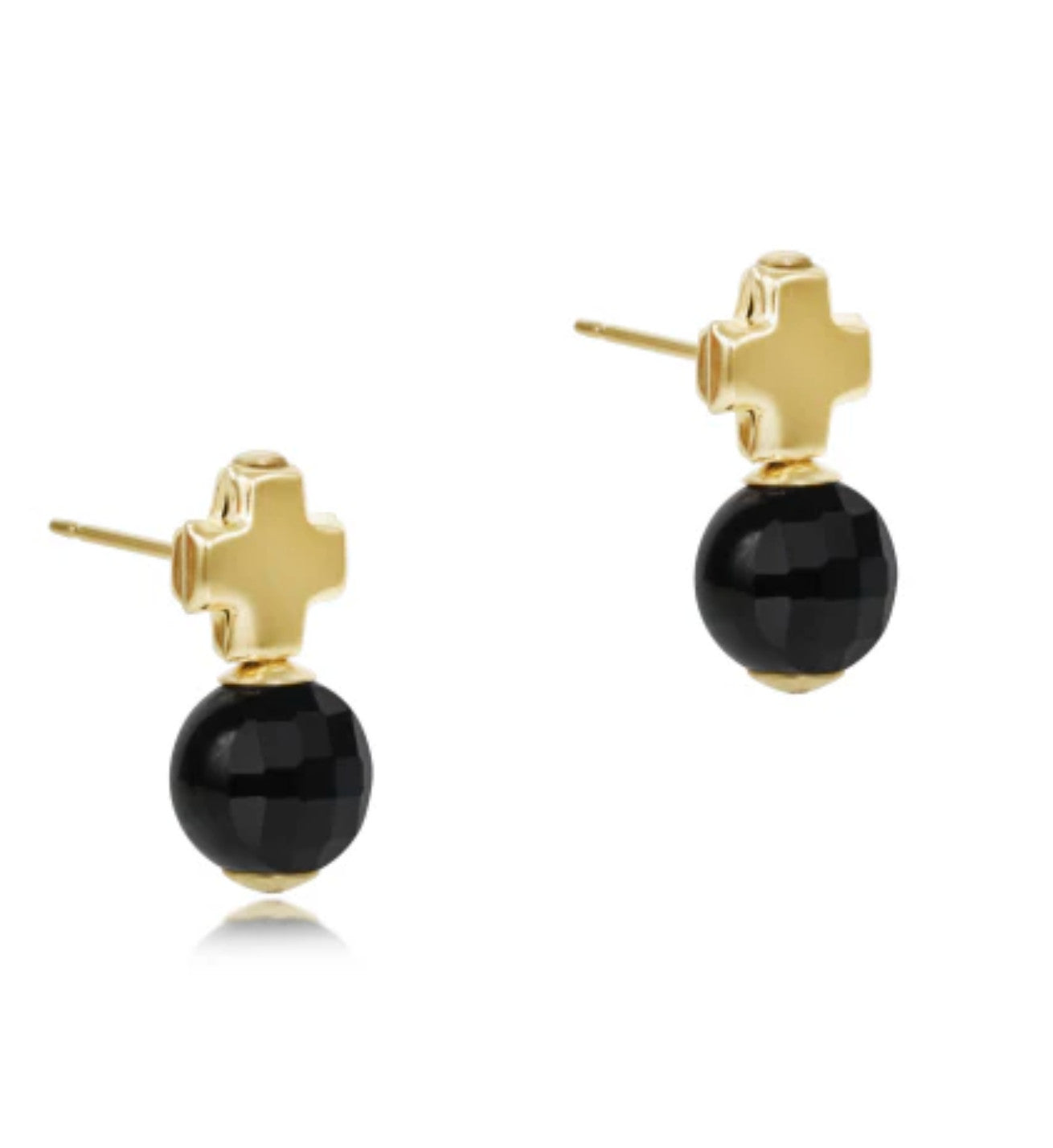 Enewton Signature Cross Gold Stud Earrings