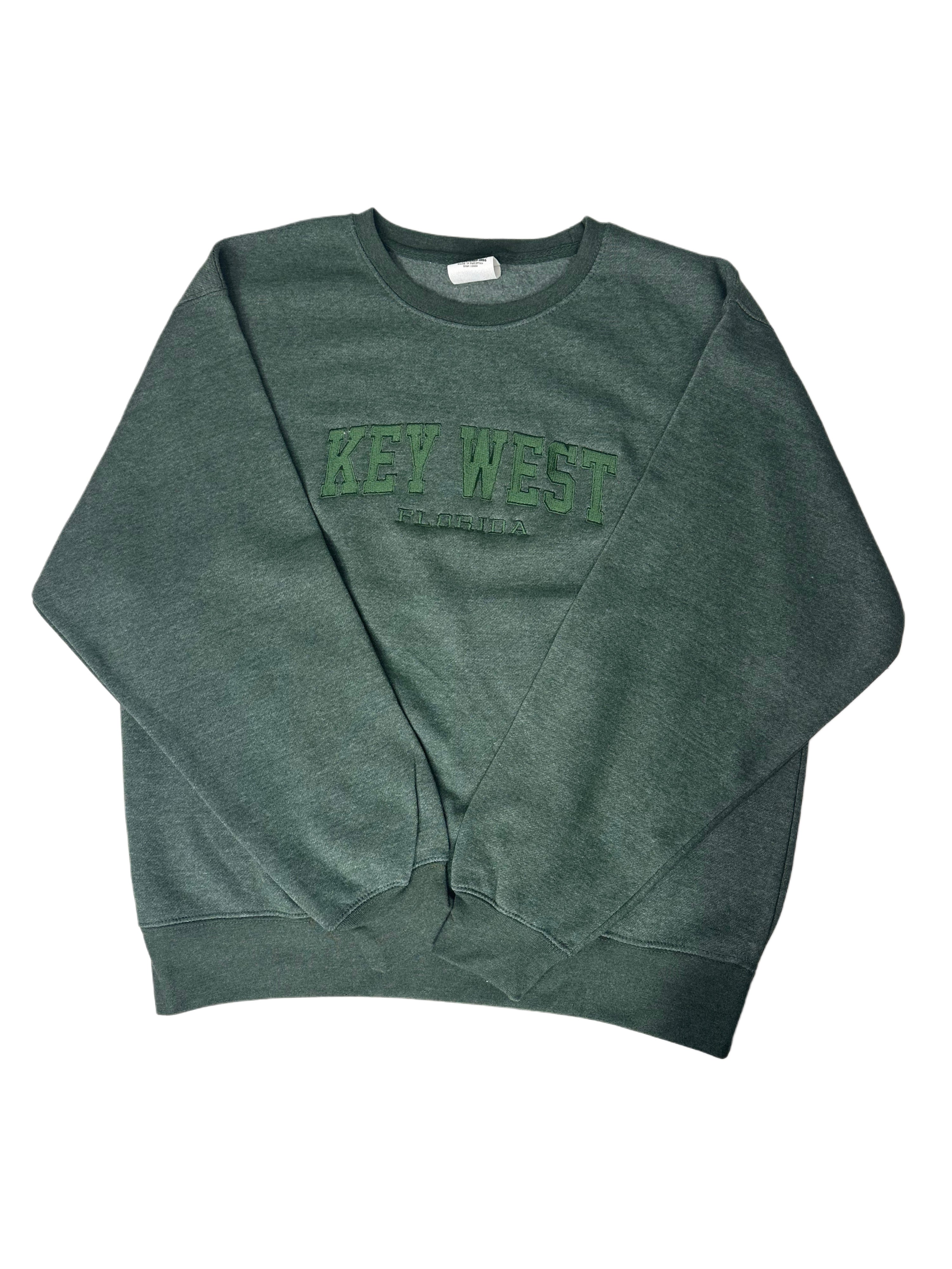 Pacific & Co. Key West Crew Neck Sweater Heather Green
