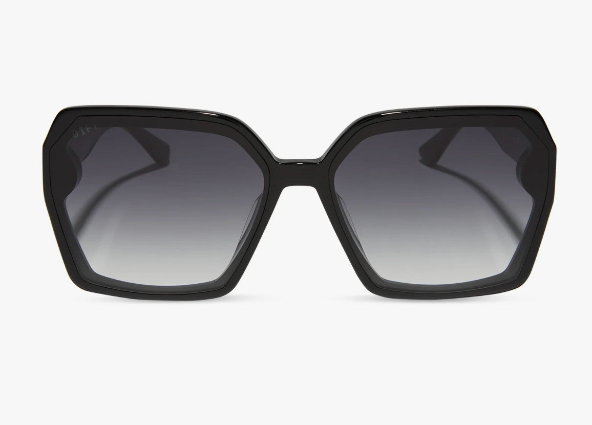 Diff Presley Black Frame w/ Grey Gradient Lens Sunglasses