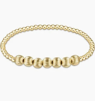 Enewton Dignity Beaded Bliss 3mm Bead Bracelet 6mm Gold