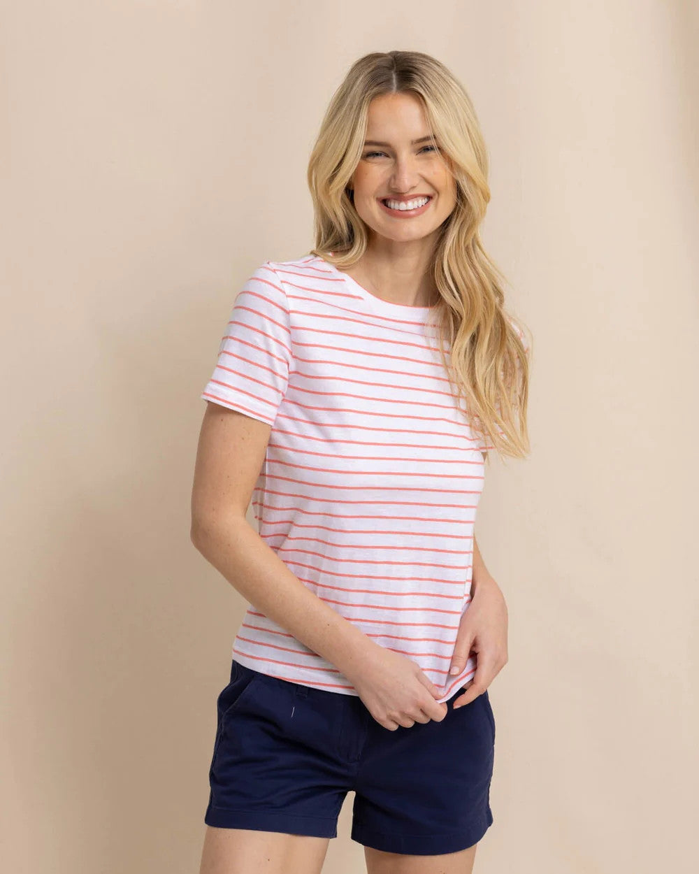Southern Tide Sun Farer Striped Crew Neck Tee